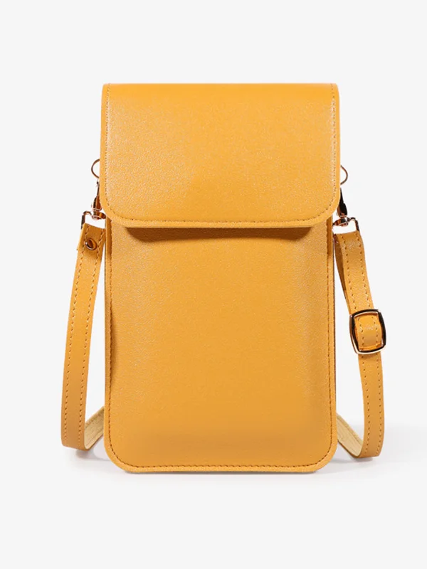 PU Simple Solid Color Sling Bag Shoulder Bag