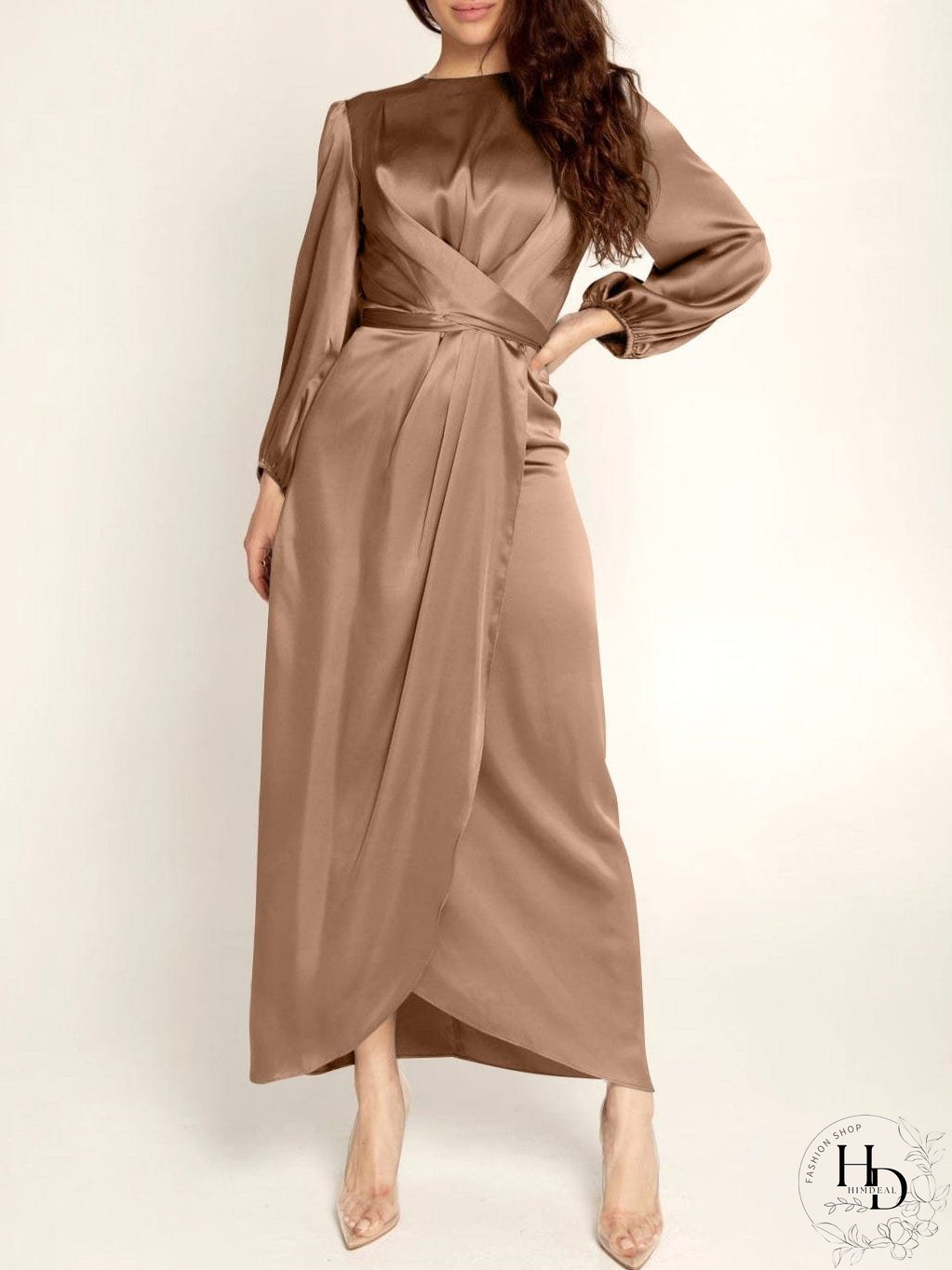 Velvet Smocked Waist Dress