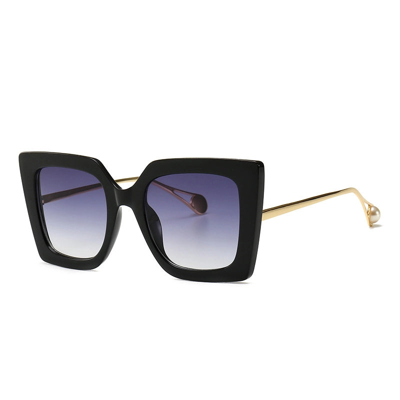 European And American Retro Sunglasses Cat Eye Big Frame Sunglasses Trend