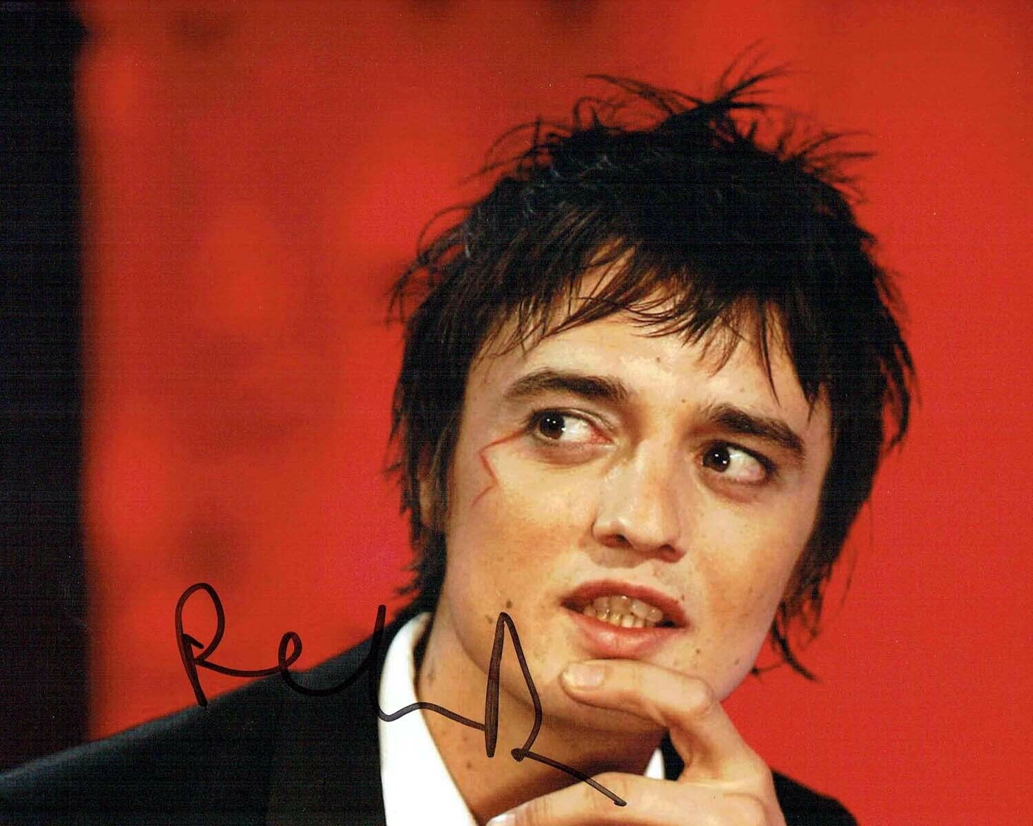 Pete DOHERTY SIGNED Autograph 10x8 Photo Poster painting 5 AFTAL COA Libertines Baby Shambles