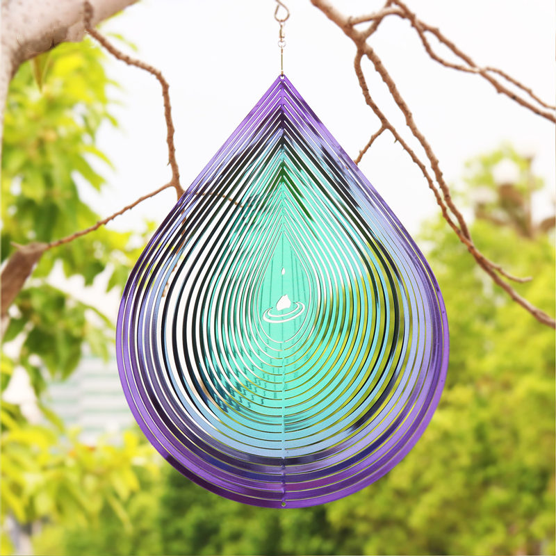 Tegooe Hummingbird 3D Metal Wind Spinner for Garden Patio Decor Tegooe