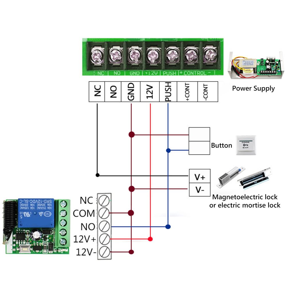 AKRK0112 315MHz Remote Control Switch 12V Relay Receiver for Garage Door