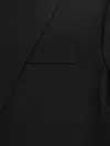 Solid Color Belt Blazer