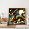 Diamond Painting-DIY Full Round Drill Dragon and Christmas tree(40*40CM)