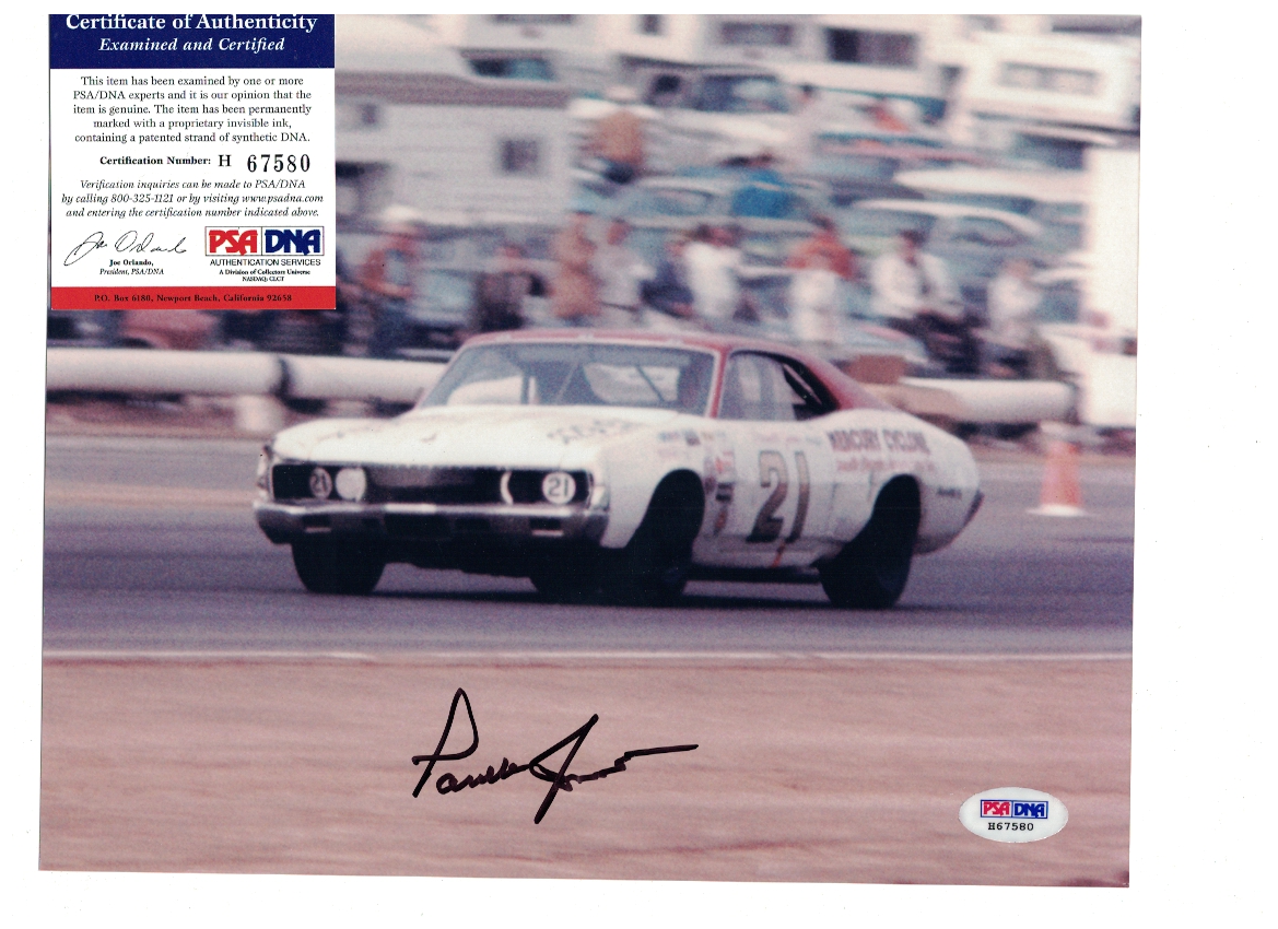 Parnelli Jones NASCAR Auto Racing Signed 8x10 Photo Poster painting PSA DNA