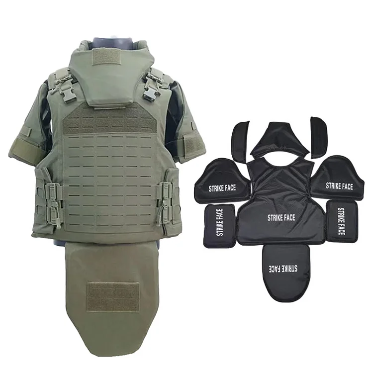 Tophelmetfan Laser Snap Body Armor 1000D NIJ Level IV Full Protection Body Armor