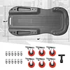 Auto Dynasty Universal 38" L X 20" W Gray Lightweight Rolling Mechanic Creeper Seat Repair Tool for Car Vehicle Home Warehouse