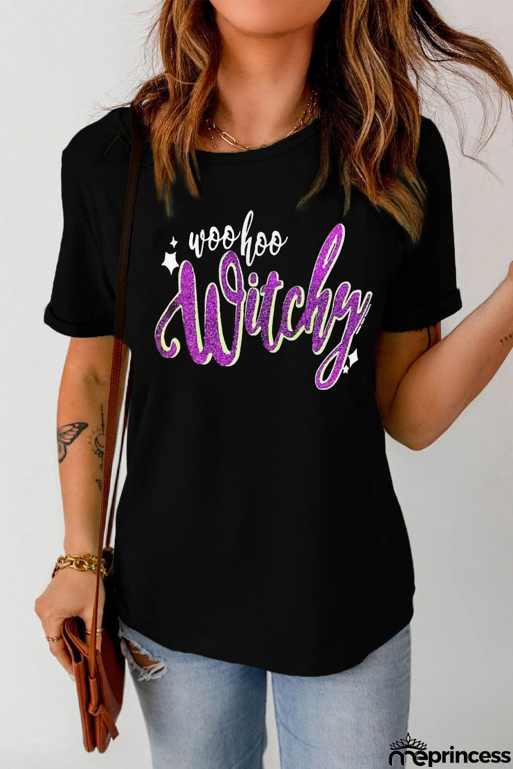 Witchy Graphic Print Short Sleeve T Shirt