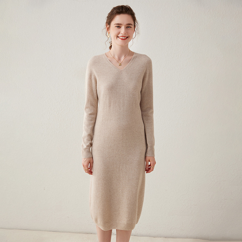 Women's Cashmere Dress Wraps You Softly REAL SILK LIFE