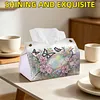 Rainbow Butterfly DIY PULeather Diamond Painting Tissue Box for Adults Beginners Gem Art Painting Napkin Holder for Living Room Bedroom Bathroom Table Decor
