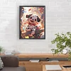>SALE<5D DIY Full Round Drill Diamond Painting Zodiac Dog Kit Home Decoration 30x40cm