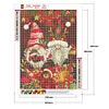 【2 pi&egrave;ces/paquet】-No&euml;l gnome-plein rond diamant peinture-30 * 40cm