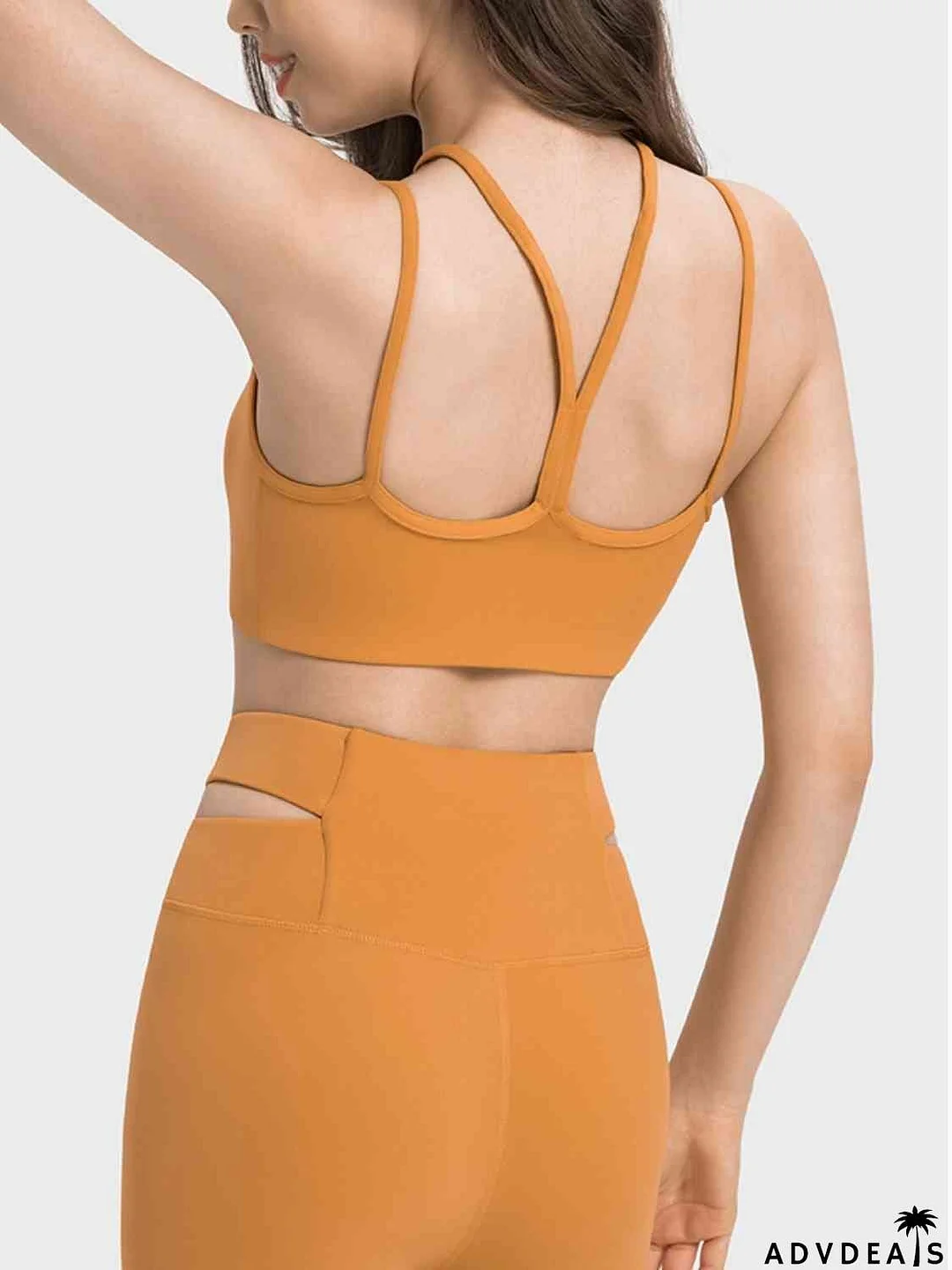 Double-Strap Cropped Sports Cami