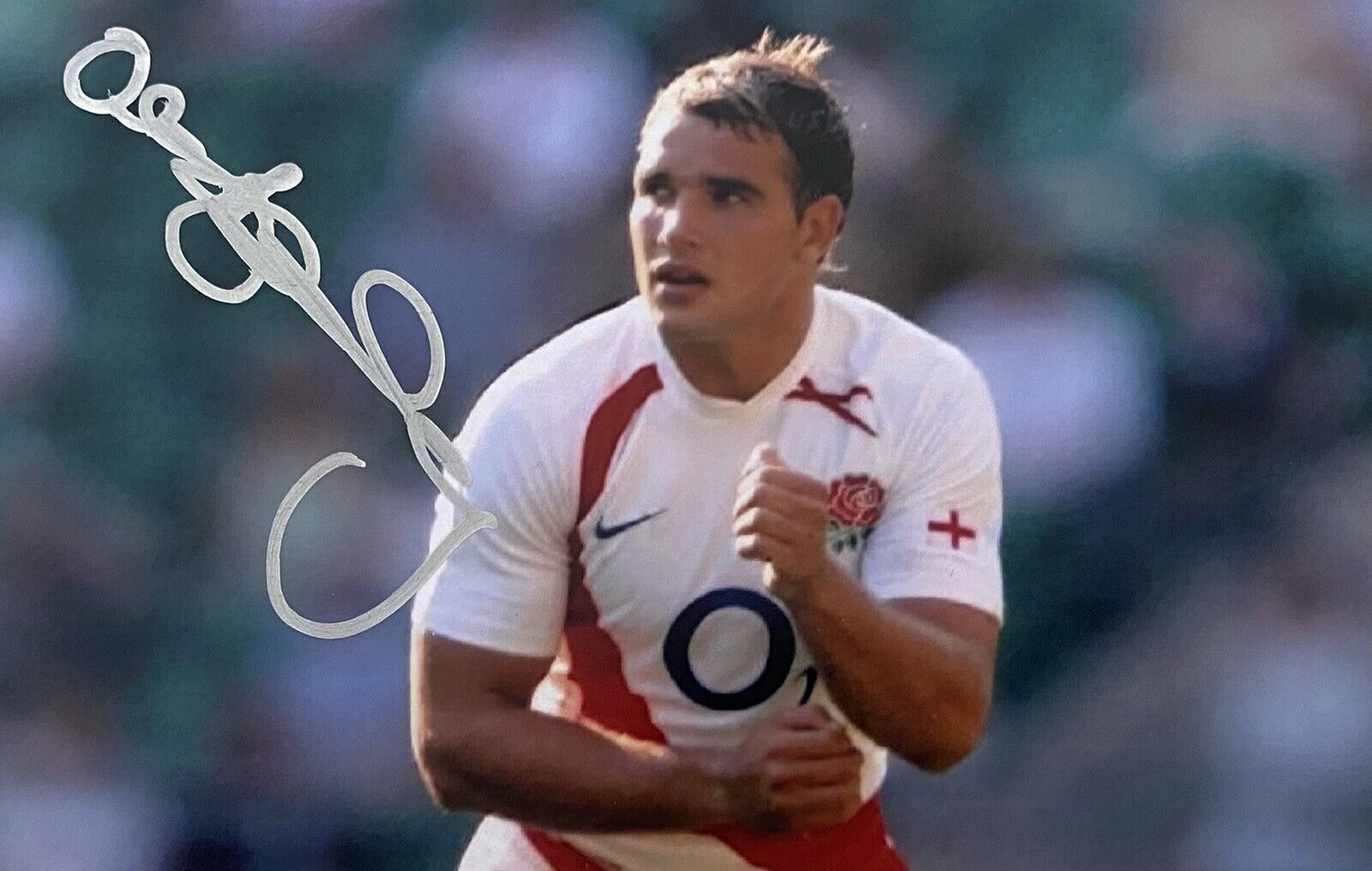 Olly Barkley Genuine Hand Signed England 6X4 Photo Poster painting