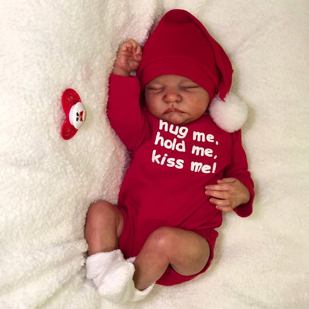 🎄[Precious Gift]20'' Real Lifelike Tommy Soft Silicone Reborn Boy Newborn Sleeping For Christmas Celebration