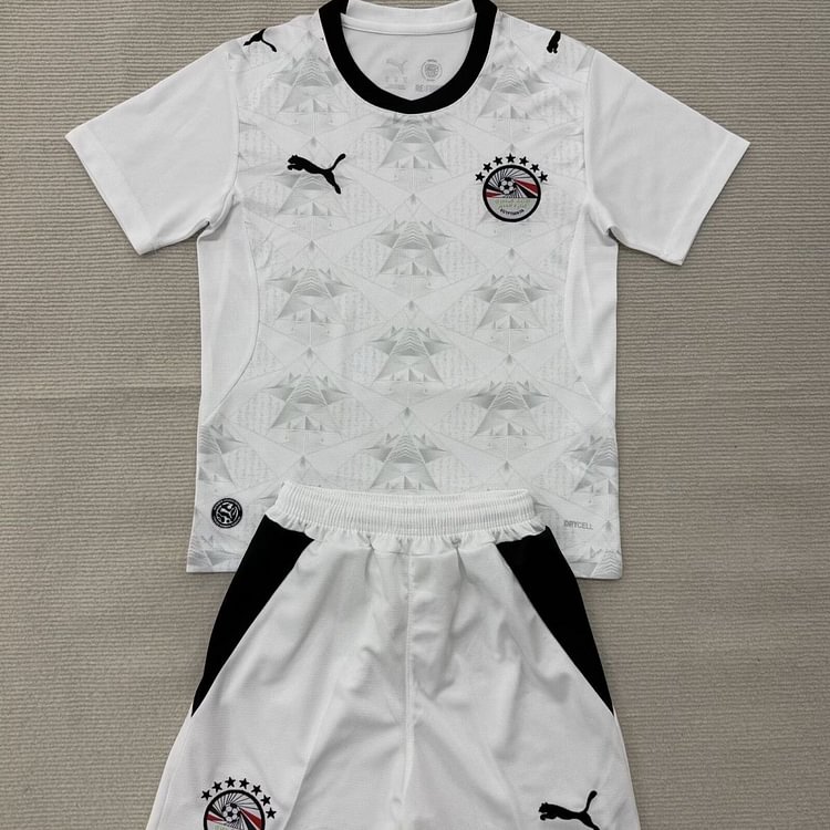 Kids Egypt 2026 World Cup Away Football Jersey 1:1 Thai Quality