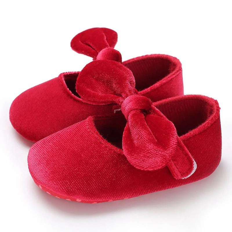 Baby Girls Cotton Shoes Retro Spring Autumn Toddlers Prewalkers Cotton Shoes Infant Soft Bottom First Walkers 0-18M