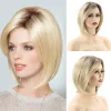 Bobo Gradient Blond Short Straight Hair Pixie Cut Wigs
