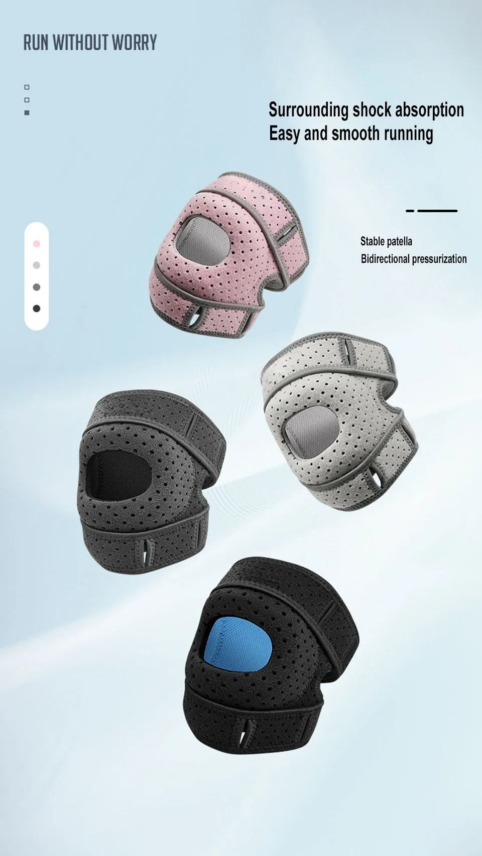 Tegooe Tegooe Patella Knee Brace 1pc - Adjustable Compression Support for Sports Exercise Men Women