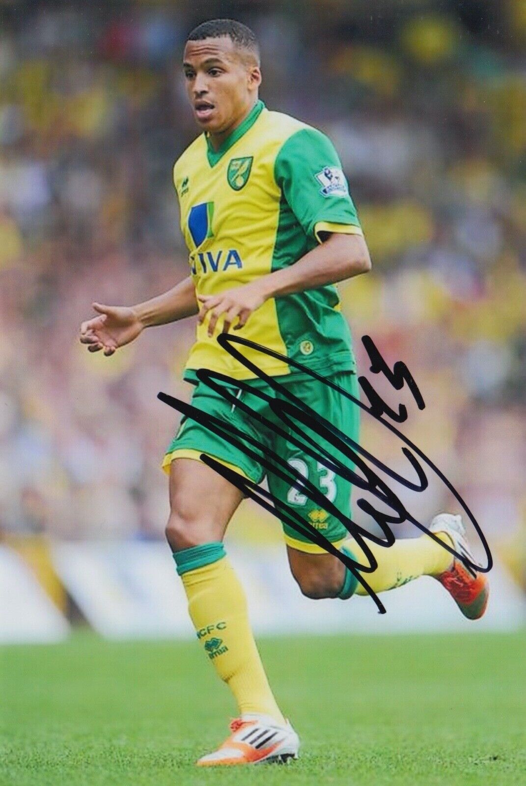 MARTIN OLSSON HAND SIGNED 6X4 Photo Poster painting - FOOTBALL AUTOGRAPH - NORWICH CITY 1.