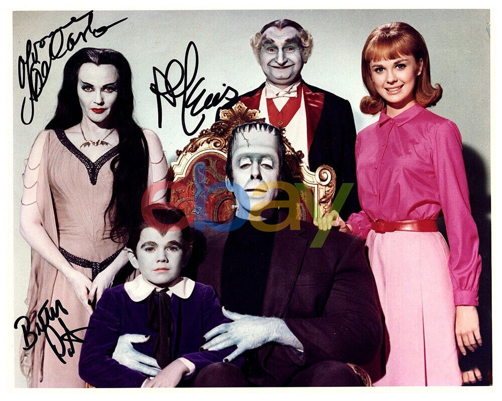 THE MUNSTERS autogrpahed 8x10 signekd Photo Poster painting reprint