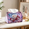 Diamond Painting Rose Dreamcatcher PU Leather Tissue Box for Napkin Holder
