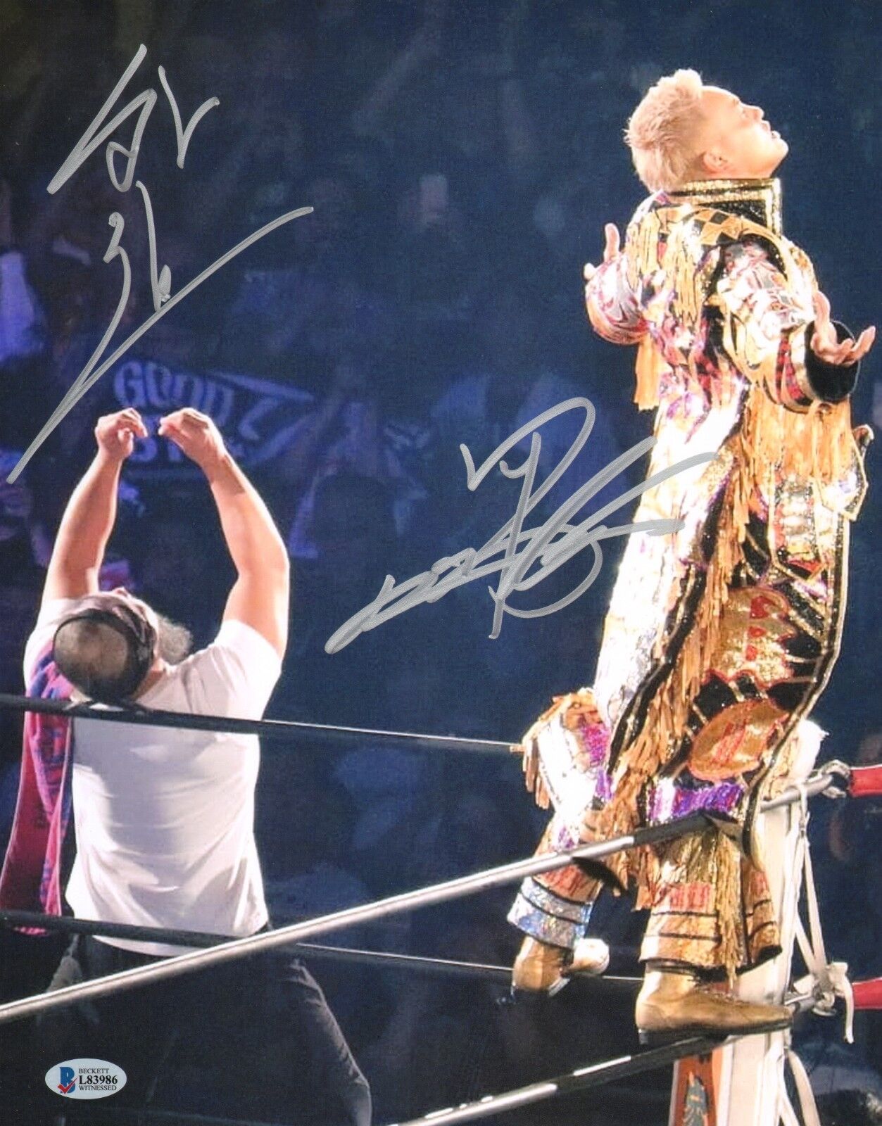 Kazuchika Okada Gedo Signed 11x14 Photo Poster painting BAS COA New Japan Pro Wrestling Picture