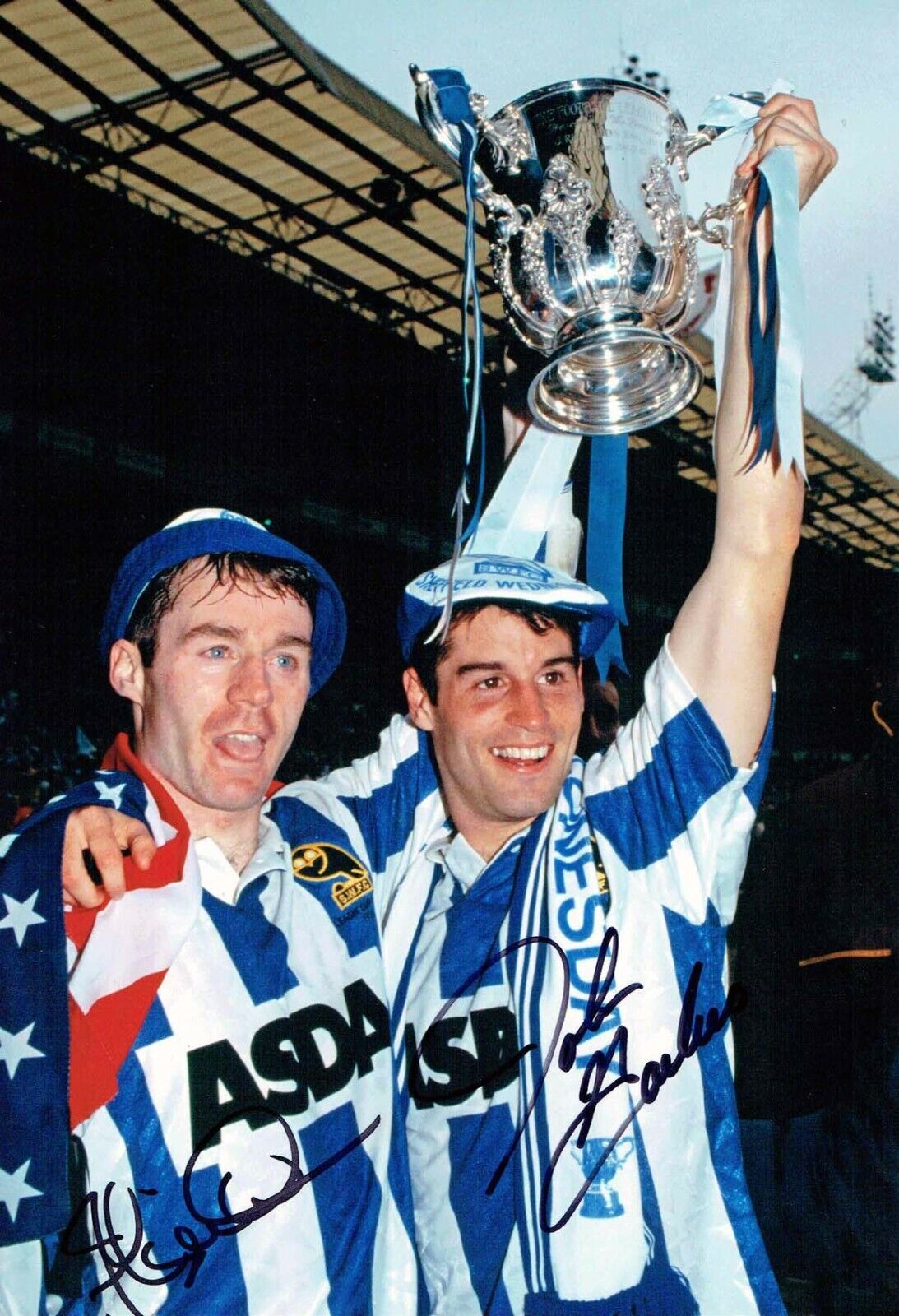 John HARKES & John SHERIDAN SIGNED 12x8 Photo Poster painting AFTAL RD COA Sheffield Wednesday