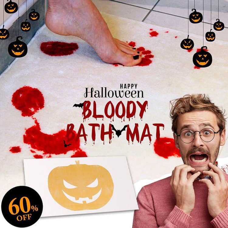 (60% OFF)Halloween Flash Sale-Bloody Bath Mat