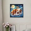 Diamond Painting-DIY Full Round Drill Good Night Bear and Puppy