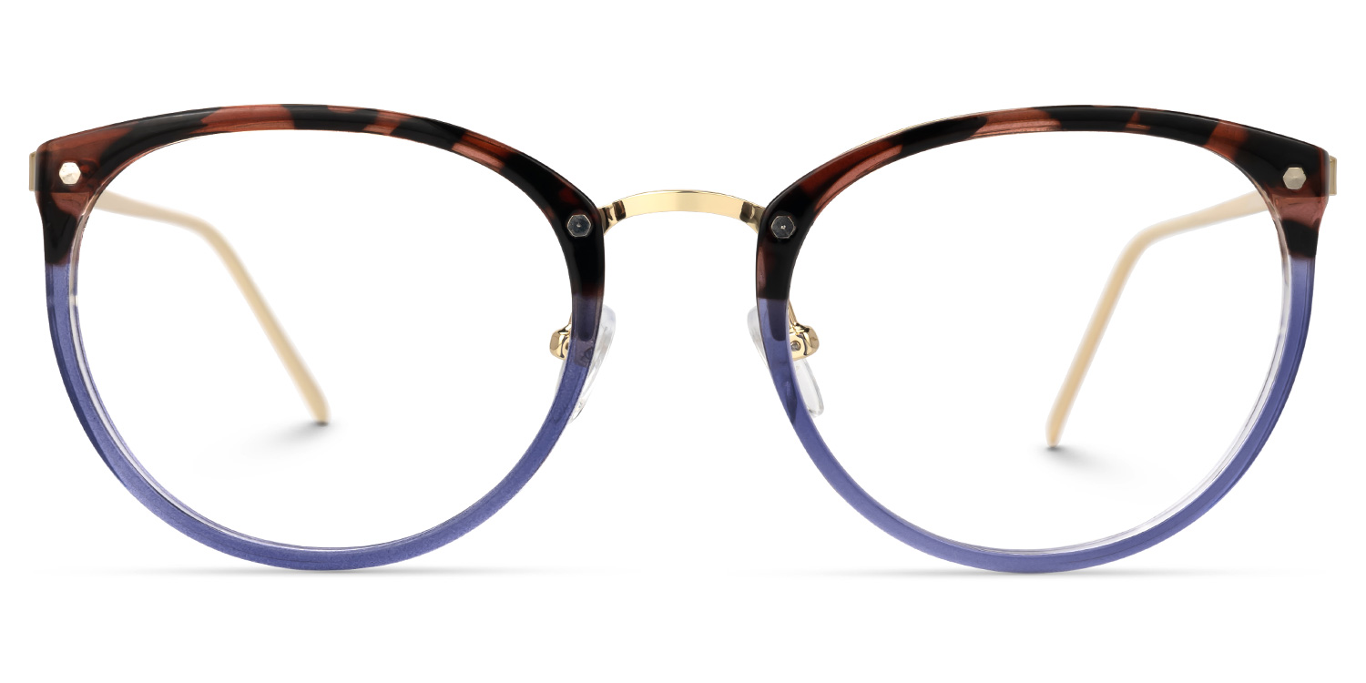 Abbas Braun-Tortoise Rund Brille Braun-Tortoise