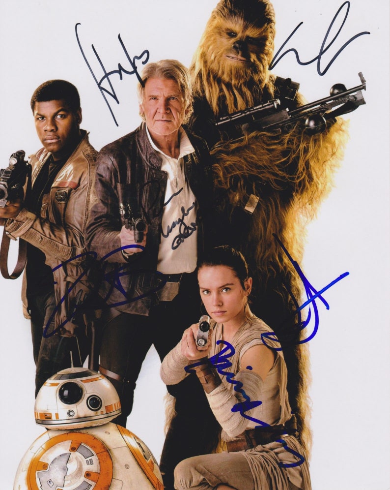 Star Wars A New Hope Cast Signed Autographed Glossy 8x10 Photo Poster painting - COA Matching Holograms