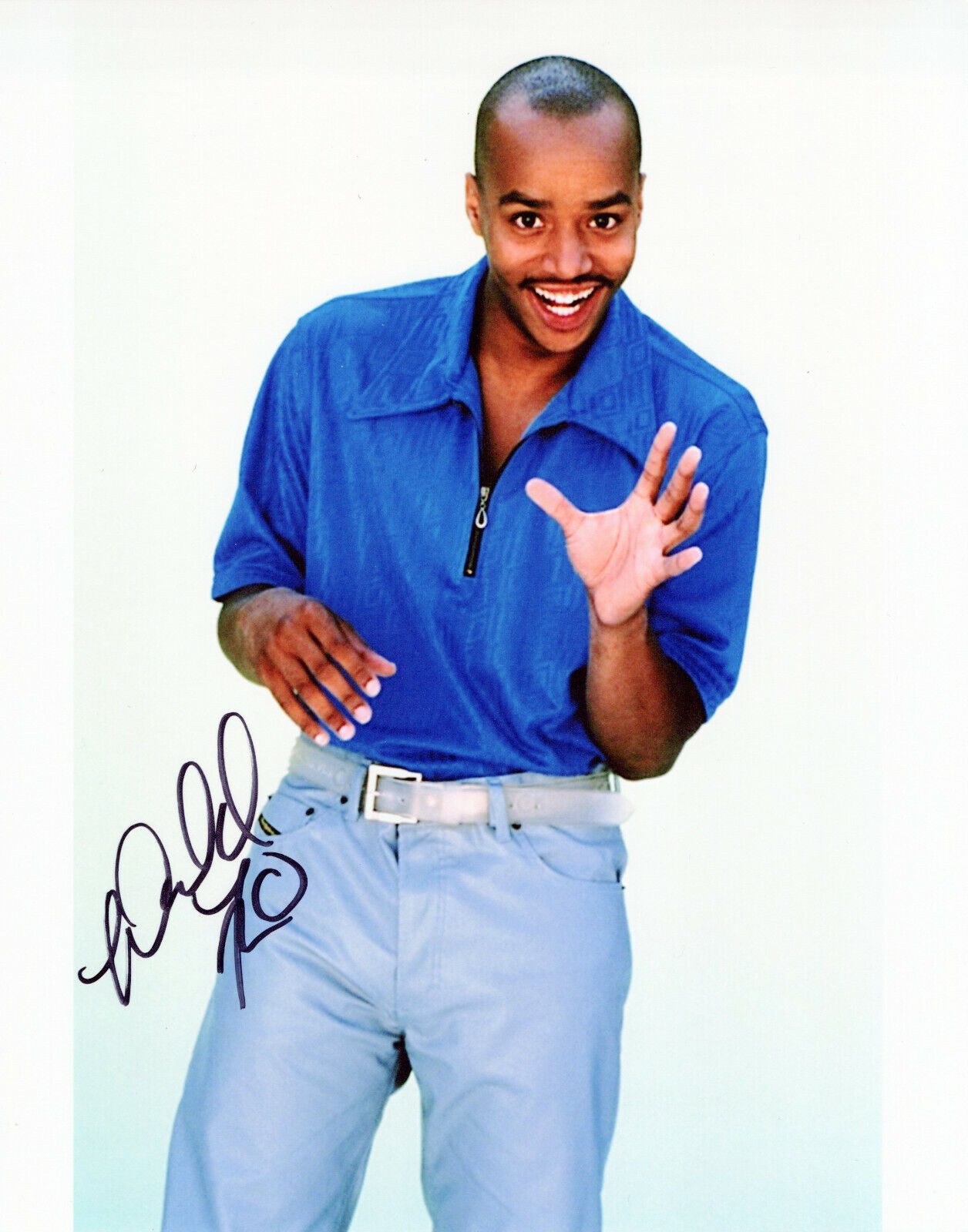 Donald Faison head shot autographed Photo Poster painting signed 8x10 #2