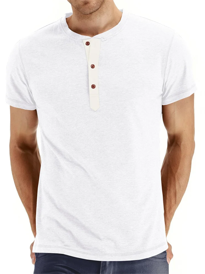 Summer Men's Round Neck Short-sleeved T-shirt Men's Slim-type Solid Color T-shirt S,M,L,XL,2XL