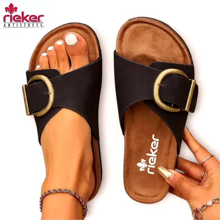 RIEKER® Novas Sandálias Ortopédicas Casuais de Verão para Mulher