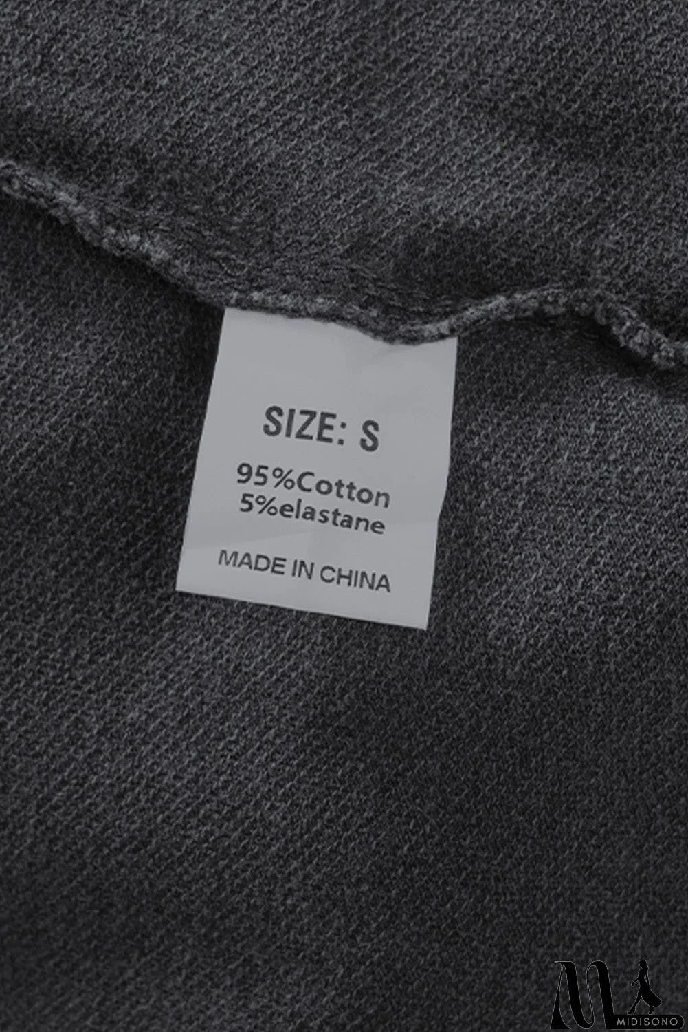 MidiSono - Zipped Front Stitching Hooded Sweatshirt