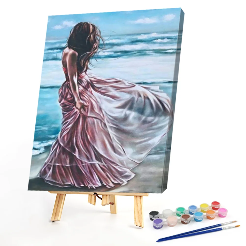 Beach Girl Back - Paint By Numbers(40*50CM)