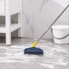 2-in-1 180&deg; Rotating Stiff Bristle Floor Brush with Long Handle