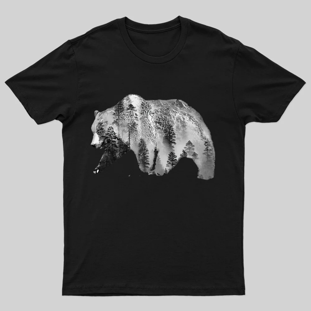 Bear Falls Printed Men's T-shirt