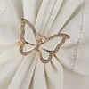 Golden Silver White Butterfly Catering Napkin Ring