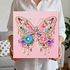 Flower Butterfly Art Diamond Painting Kit for Adults Home Decor 25x25cm With Frame