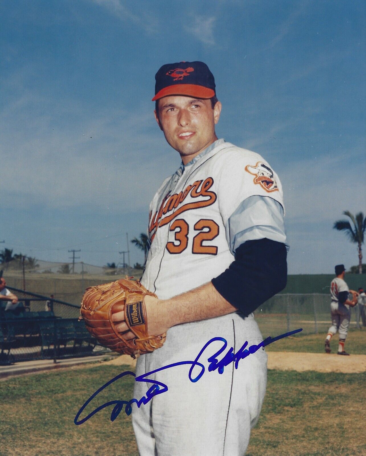 Signed 8x10 MILT PAPPAS Baltimore Orioles Autographed Photo Poster painting- COA