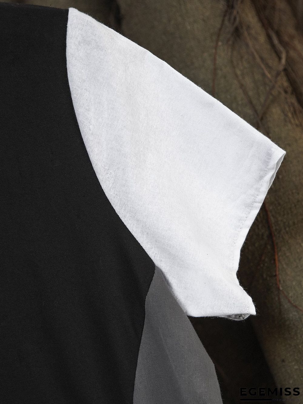 Casual Color Block Midi A-line Tee Dress | EGEMISS