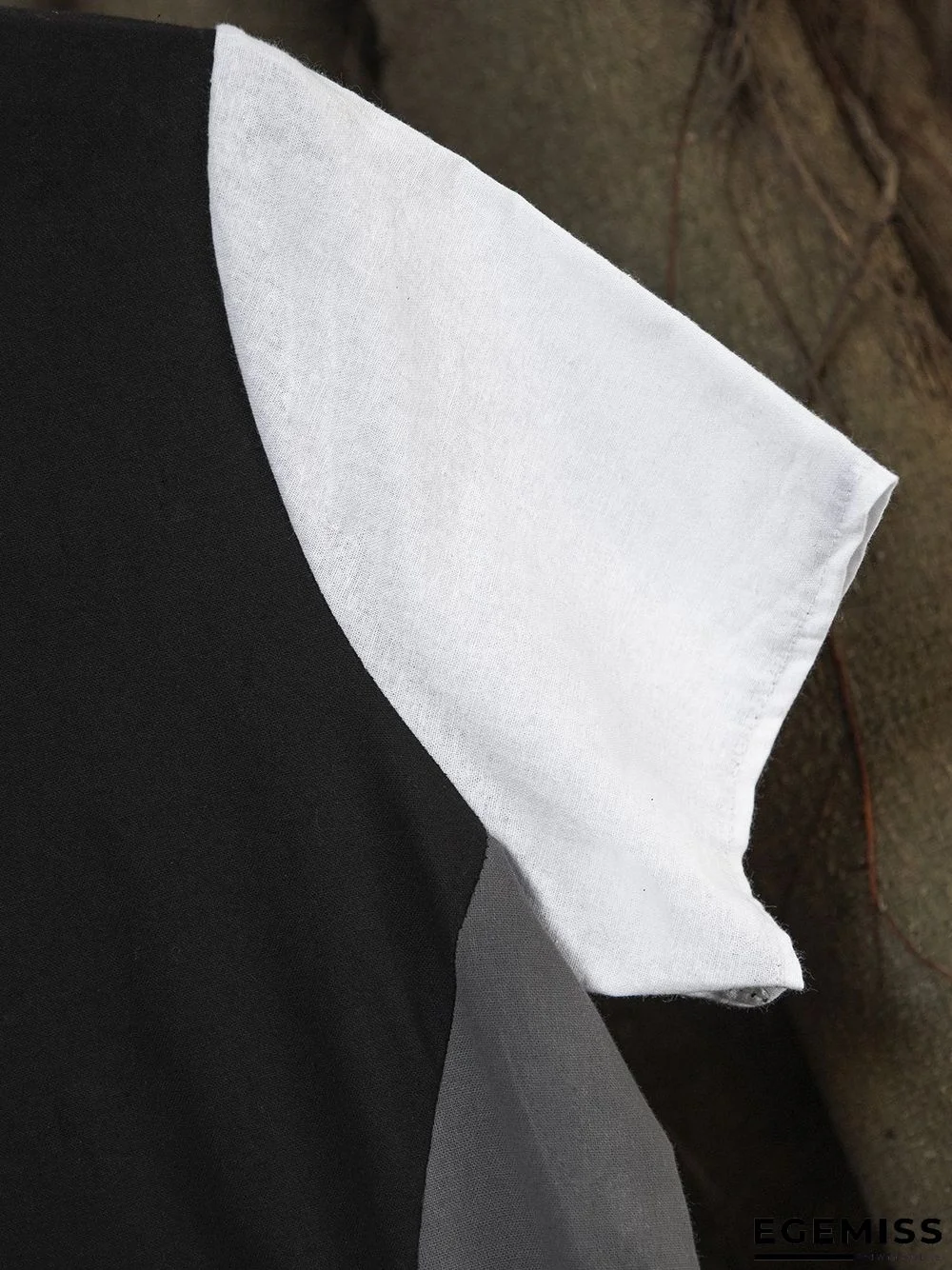 Casual Color Block Midi A-line Tee Dress | EGEMISS