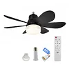 40w/200-2000lm Small Ceiling Fan with Lights with Remote Control Breeze Fan Light Three Color Temperature Options for Living Room Study & Household Use
