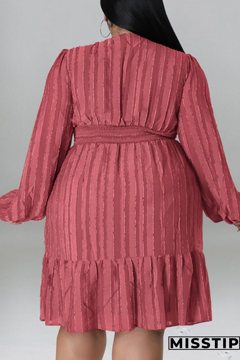 Green Casual Solid Patchwork Fold V Neck Straight Dresses