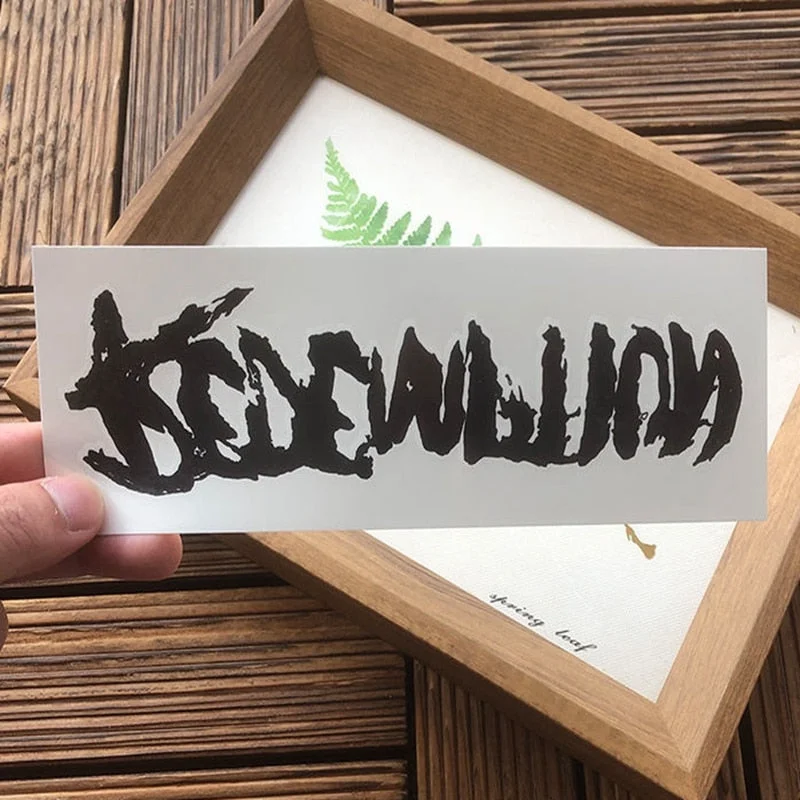 New English Letters Waterproof Temporary Tattoo Stickers Dark Men and Women Personality Fake Tattoo Lasting Arm Palm Body Tattoo