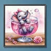 Diamond Painting-DIY Full Round Drill Goblet Elephant