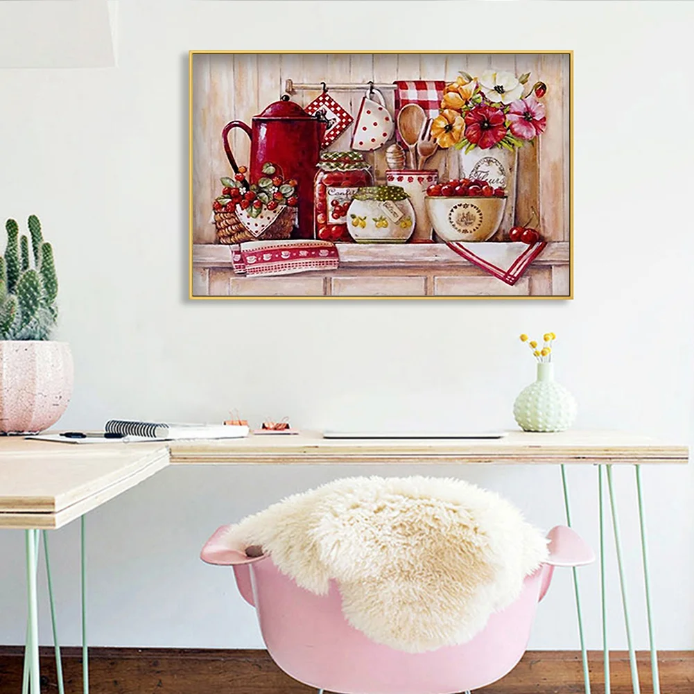 Diamond Painting - Full Round Drill - Cupboard(60*40cm)