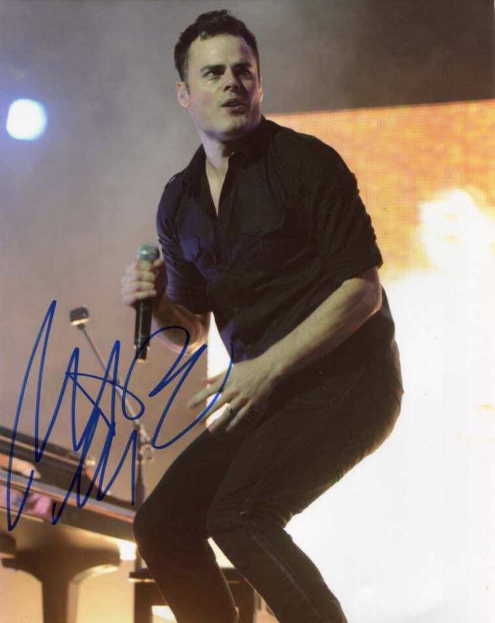 ROCK MUSICIAN Marc Martel autograph, IP signed Photo Poster painting